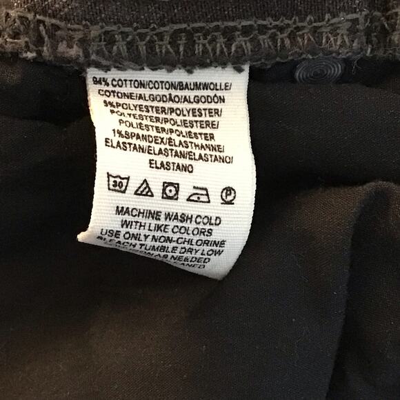 FREE PEOPLE Jeans Acid Wash Button Fly Raw Hem Ankle Dk Gray Skinny Jean sz 26 - Picture 9 of 11